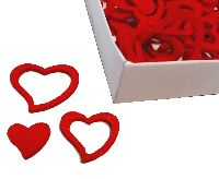 Streudeko Herz Love ROT 20762201 Filzherz 2cm+3cm+4cm 3-fach sortiert